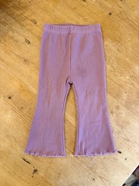Petit Lem Ribbed Flare Leggings in Lilac